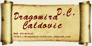 Dragomira Ćaldović vizit kartica